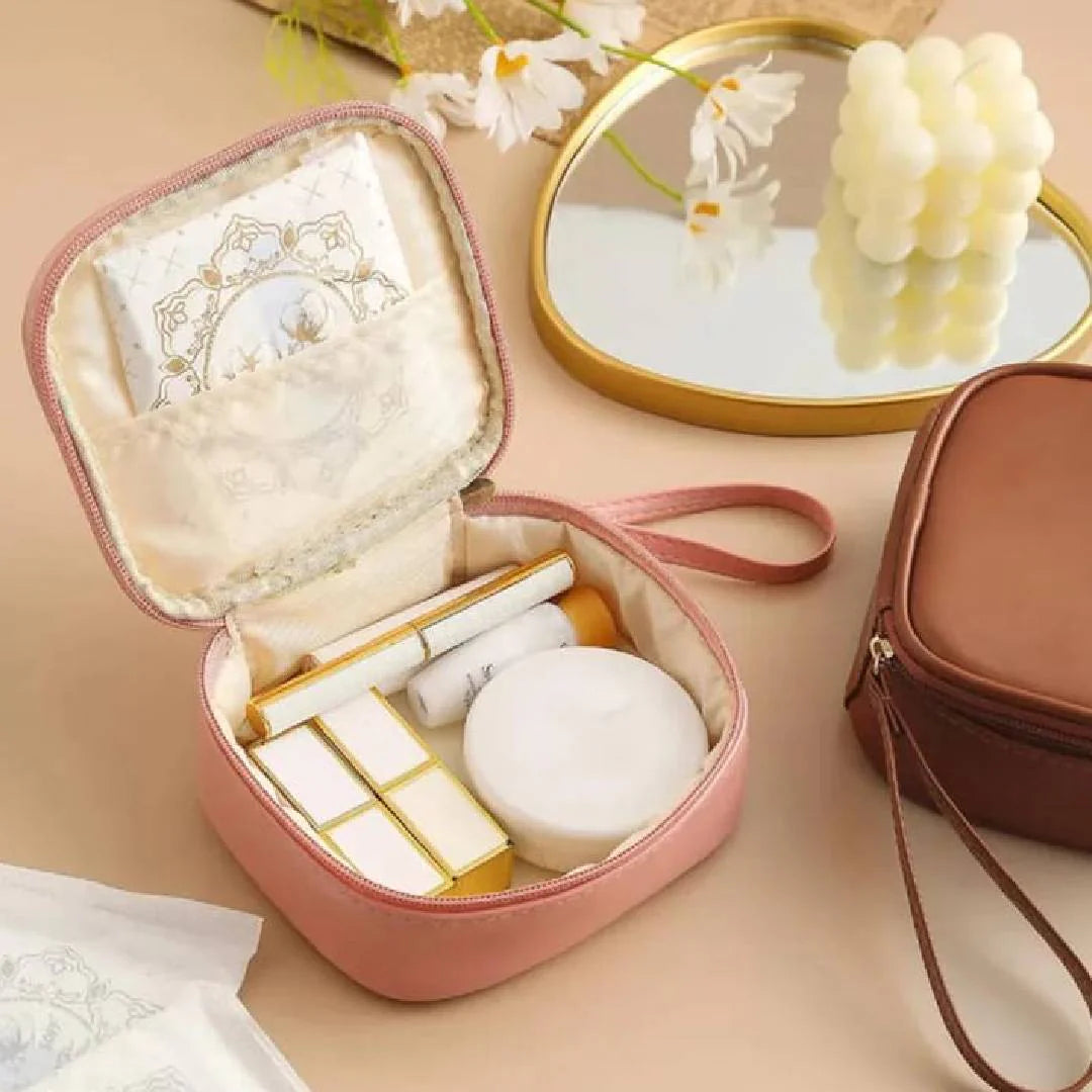 Portable Mini Bags PU Compact Cosmetic Organizer